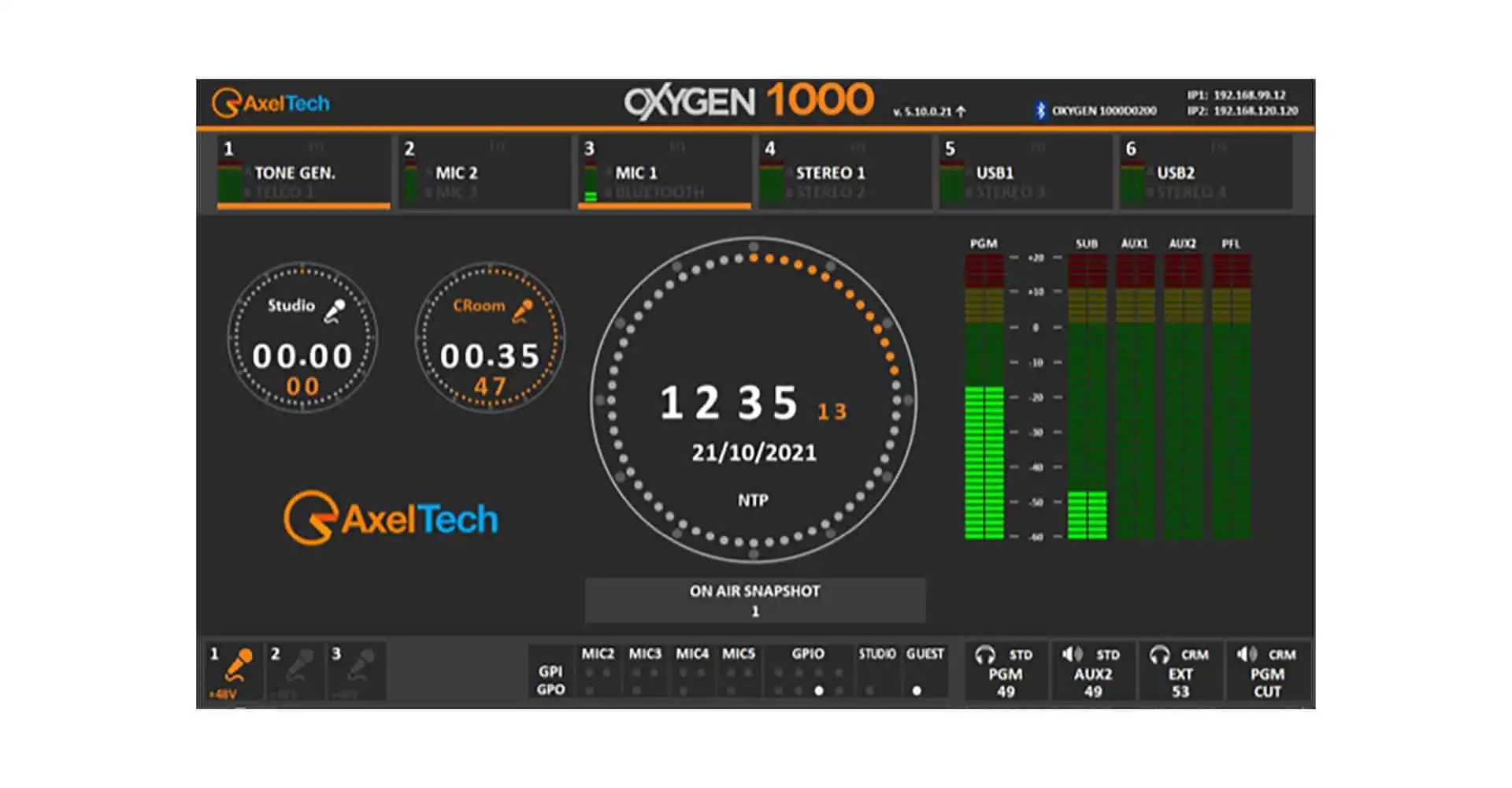 AxelTech Oxygen 1000 HDMI Meters - Pro FM Broadcast