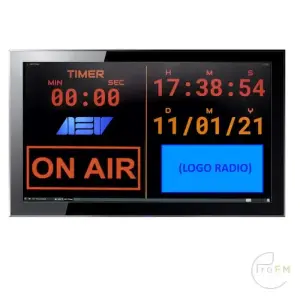 Pro FM Broadcast - AEV Studio Horloge Timer - Klok Software en Monitor
