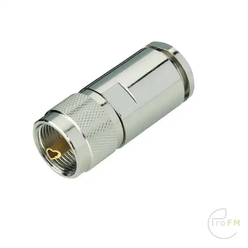 Pro FM Broadcast - Aircom Plus-Ecoflex 10 UHF-Connector Male