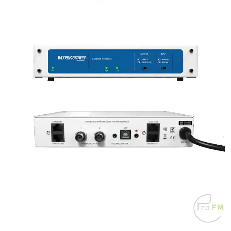ProFM Broadcast - Angry Audio MaxxKonnect Broadcast U.192 MPX USB-geluidskaart