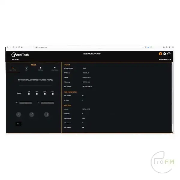 ProFM Broadcast | Axel Tech Macrotel X2 Multimode Telefoon Hybride