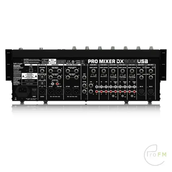 Pro FM Broadcast - Behringer DX2000 USB - Analoge DJ-mixer