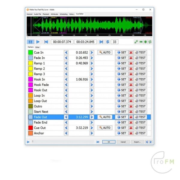 Pro FM Broadcast Software voor radio-automatisering