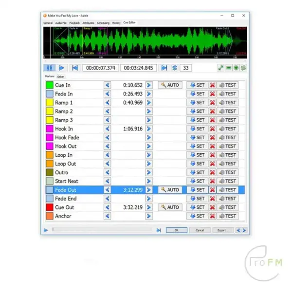 Pro FM Broadcast Software voor radio-automatisering