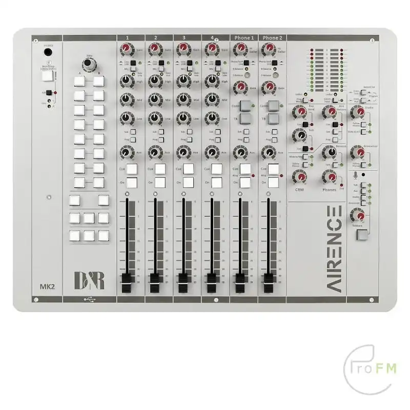 ProFM Broadcast - D&R Airence 12 Fader USB-omroepmixer 01