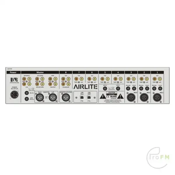 Pro FM-uitzending - D&R Airlite 8-kanaals omroepmixer 01