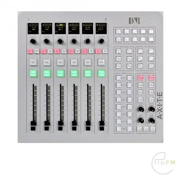 Pro FM Broadcast - D&R Axite 6-kanaals digitale broadcast mixer