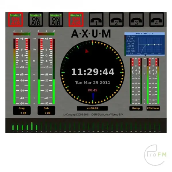 Pro FM Broadcast - D&R Axum modulaire digitale omroepmixer 05