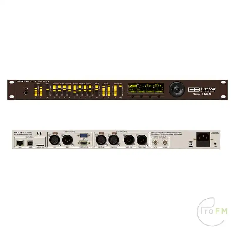 ProFM Broadcast - Deva Broadcast DB6400 FM-HD-audioprocessor