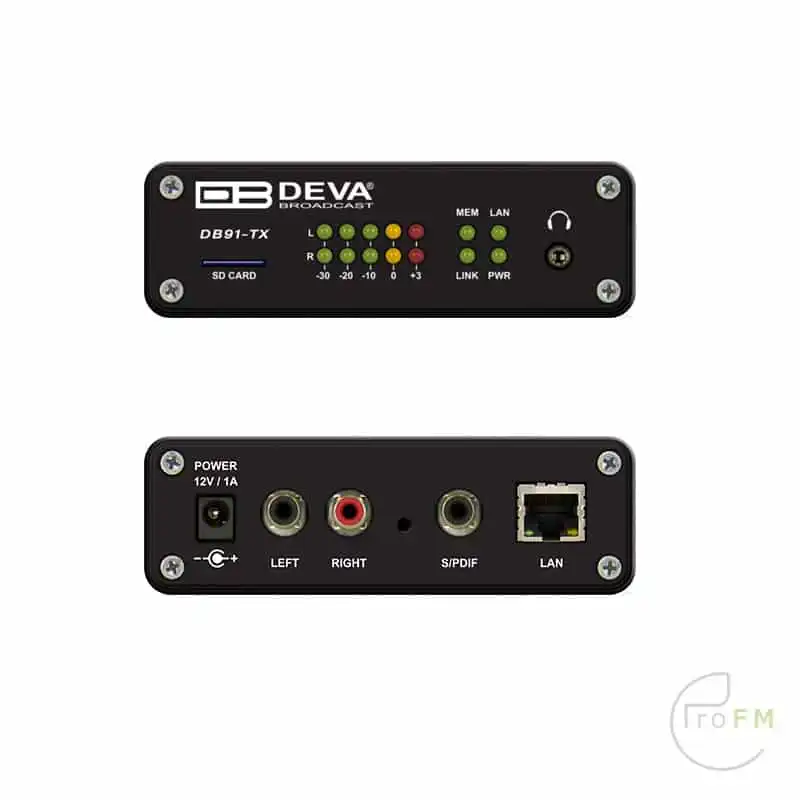 ProFM Broadcast - Deva Broadcast DB91-TX IP Audio Encoder