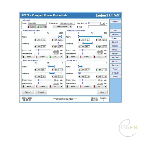 Pro FM Broadcast - Deva Compact RF2IP Monitoring Tool