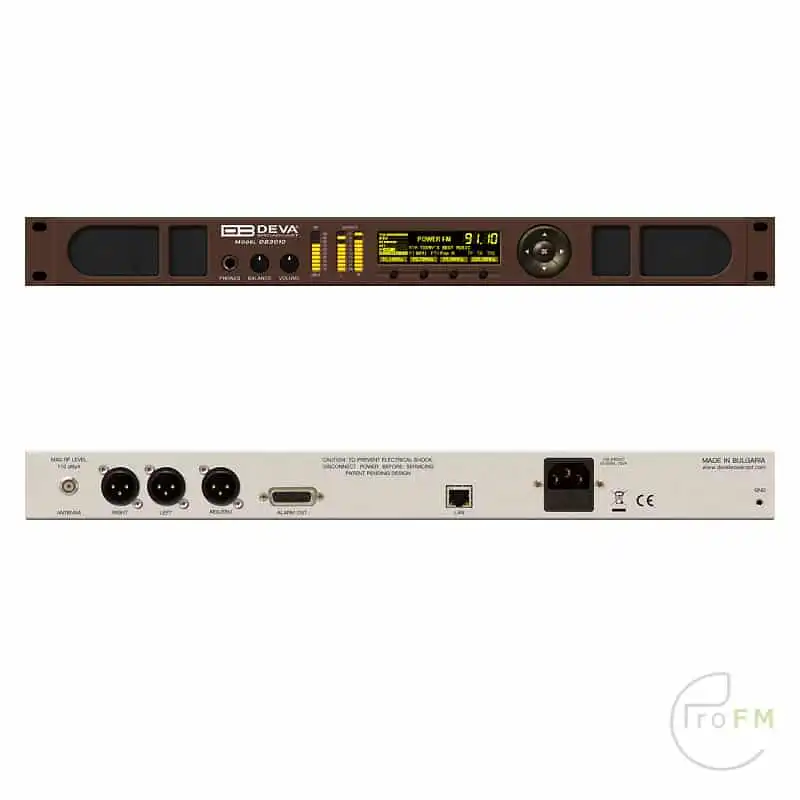 ProFM Broadcast - Deva DB3010 FM-radio & IP-audiomonitoring