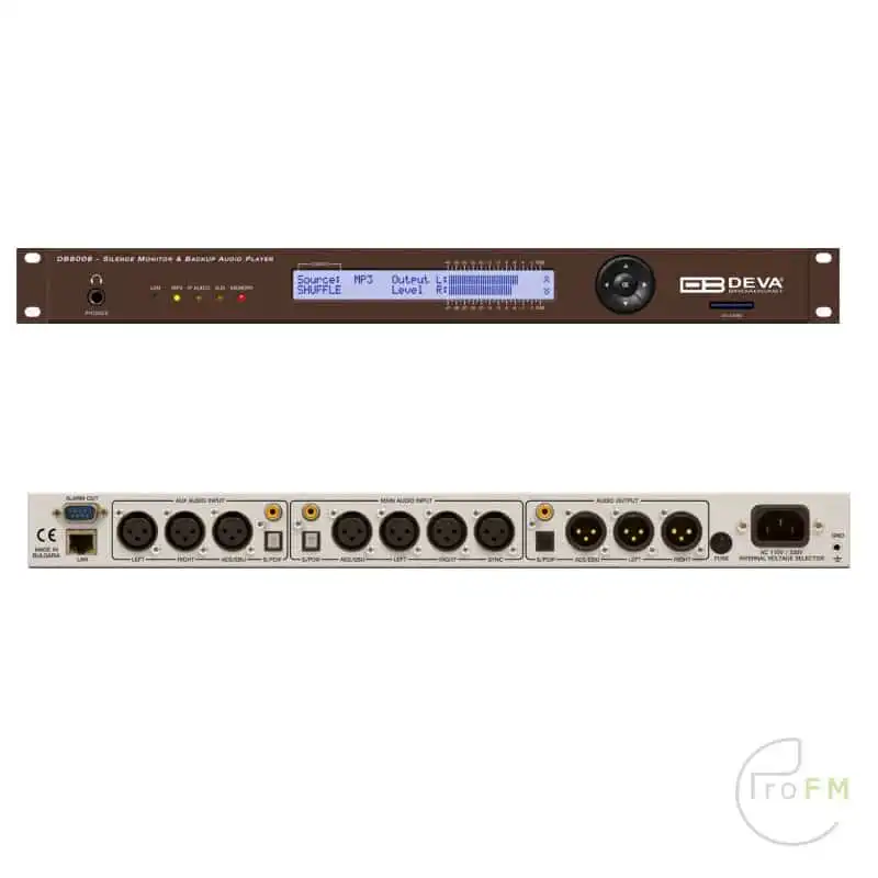 ProFM Broadcast - Deva DB8008 stiltedetectie-ondersteuning-MP3