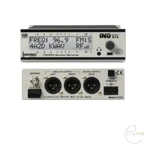 Pro FM-uitzending - Inovonics 673 INOmini FM-RDS ontvanger