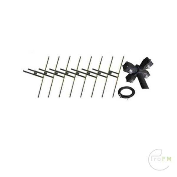 Pro FM Broadcast - ProFM BBDP8 Breedband Dipool Systeem Antennes van 8