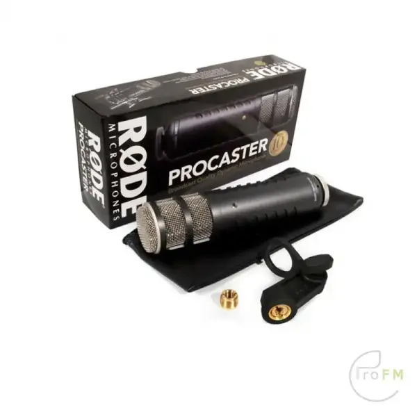 Pro FM Broadcast - Rode Procaster condensator omroepmicrofoon met schokdemper