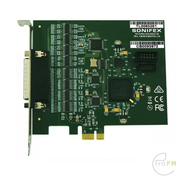 Pro FM Broadcast - Sonifex PC-AUR44 Auricon 4.4 PCIe analoge geluidskaart