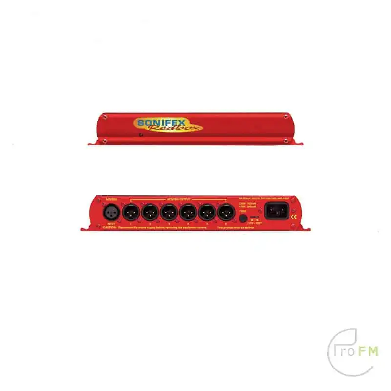 Pro FM Broadcast - Sonifex Redbox RB-DDA6A AES-EBU Distributieversterker