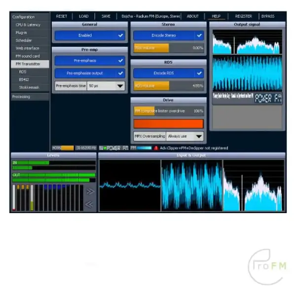 Pro FM Broadcast - StereoTool FM professionele audiosoftware