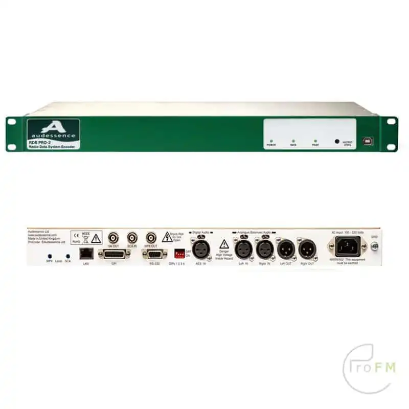ProFM Broadcast - Audessence RDS encoder PRO-2