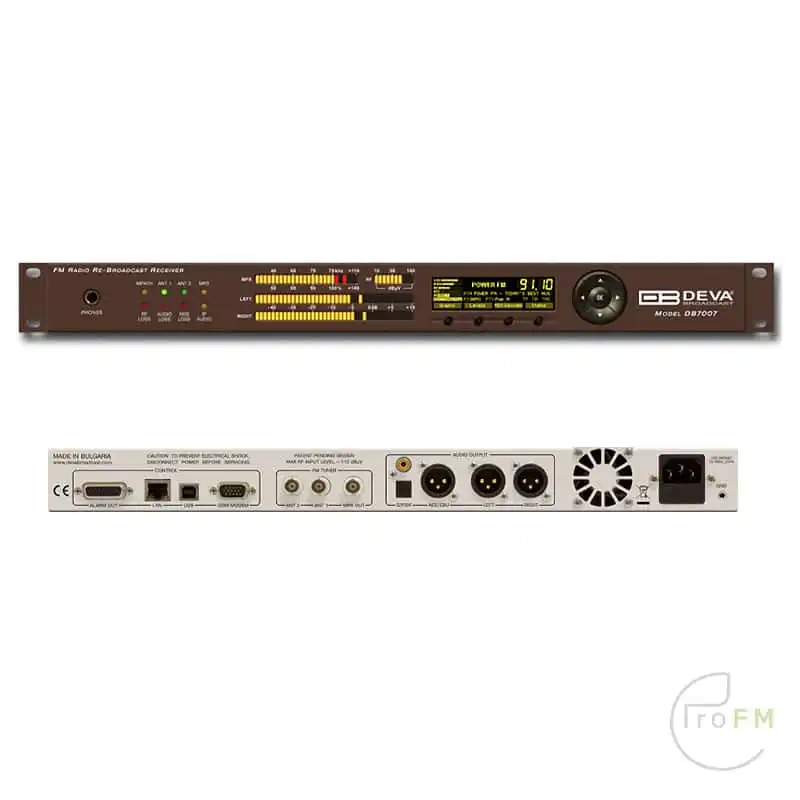 ProFM Broadcast - Deva Broadcast DB7007 Ontvanger voor heruitzending