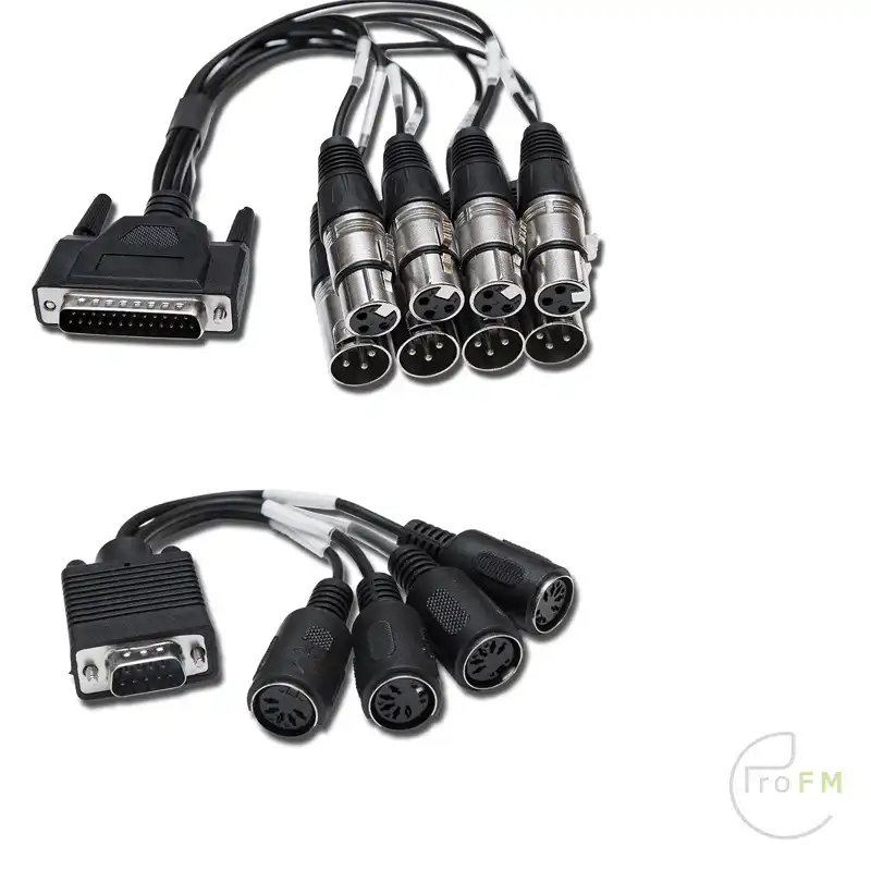 Pro FM-uitzending -Marian geluidskaartkabels