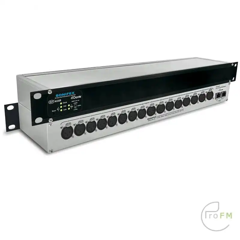 Pro FM Broadcast - Sonifex AVN-AI16R 16-ingang Dual Dante®-interface, PoE