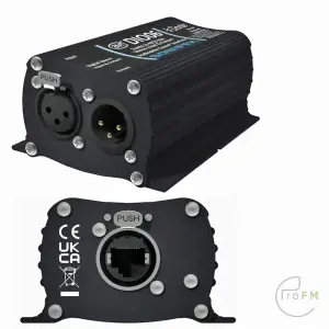 Pro FM-uitzending - Sonifex AVN-DIO06 Dante® naar AES3 XLR stereo-ingang & -uitgang
