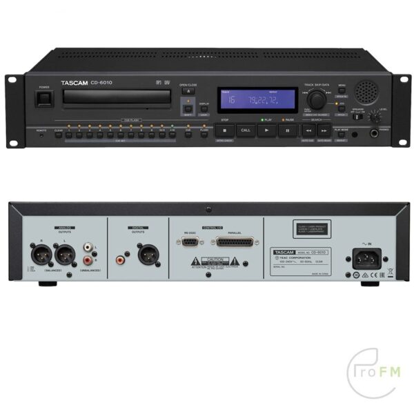 Pro FM-uitzending - Tascam CD-6010 cd-speler