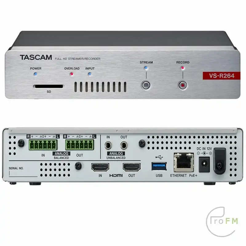 Pro-FM-Broadcast-Tascam-VS-R264-Streaming-Audio-Encoder