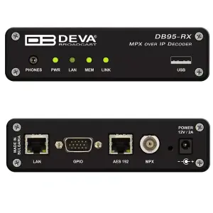 Deva Broadcast DB95-RX Compacte MPX over IP Decoder