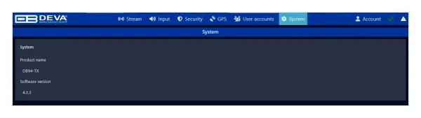 Deva Broadcast DB94-TX Compact MPX over IP Encoder software 5