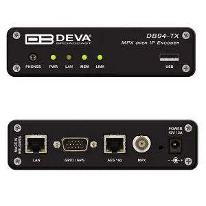 Deva broadcast DB-94 MPX over IP codec micrompx