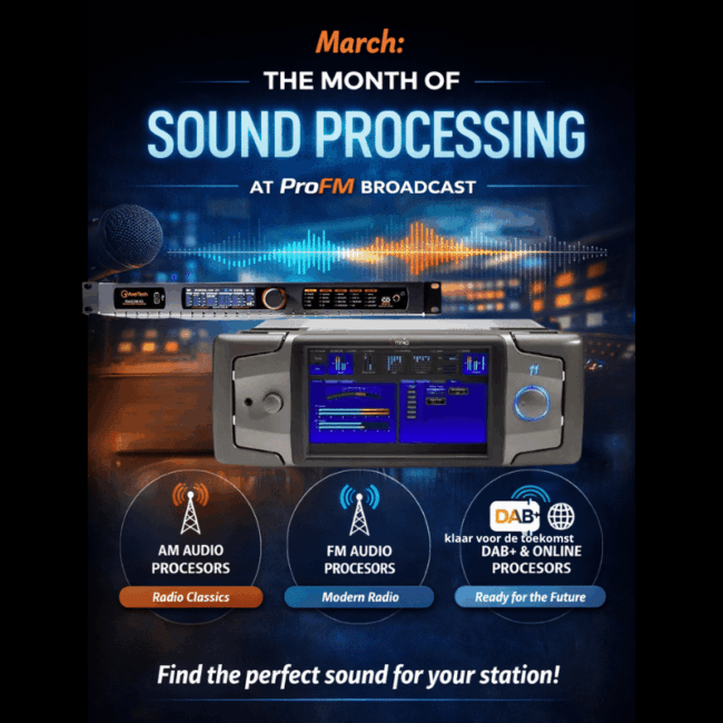 Audioprocessing bij ProFM Broadcast