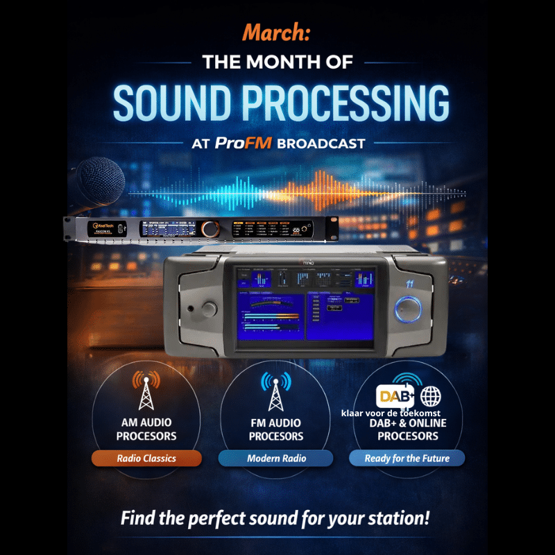Audioprocessing bij ProFM Broadcast